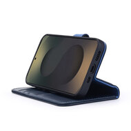 Samsung Galaxy S25 Ultra Hoesje - Luxe MobyDefend Wallet Bookcase - Blauw