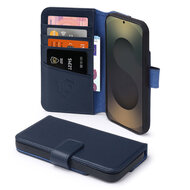 Samsung Galaxy S25 Ultra Hoesje - Luxe MobyDefend Wallet Bookcase - Blauw