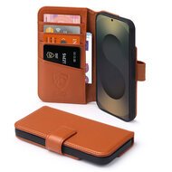Samsung Galaxy S25 Ultra Hoesje - Luxe MobyDefend Wallet Bookcase - Bruin