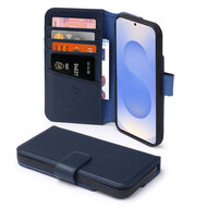 Samsung Galaxy S25 Plus (S25+) Hoesje - Luxe MobyDefend Wallet Bookcase - Blauw
