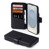 Samsung Galaxy S25 Hoesje - Luxe MobyDefend Wallet Bookcase - Zwart