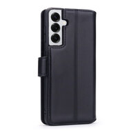 Samsung Galaxy S25 Hoesje - Luxe MobyDefend Wallet Bookcase - Zwart