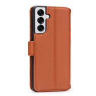 Samsung Galaxy S25 Hoesje - Luxe MobyDefend Wallet Bookcase - Bruin