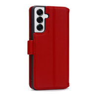 Samsung Galaxy S25 Hoesje - Luxe MobyDefend Wallet Bookcase - Rood