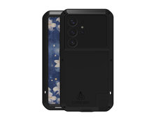 Samsung Galaxy S25 Ultra Hoes - Love Mei Metalen Case - Extreme Protection - Zwart
