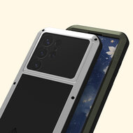 Samsung Galaxy S25 Ultra Hoes - Love Mei Metalen Case - Extreme Protection - Groen