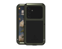 Samsung Galaxy S25 Plus (S25+) Hoes - Love Mei Metalen Case - Extreme Protection - Groen