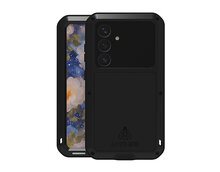 Samsung Galaxy S25 Hoes - Love Mei Metalen Case - Extreme Protection - Zwart