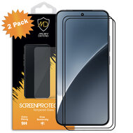 2-Pack Xiaomi 15 Screenprotectors - MobyDefend Screensavers Met Zwarte Randen - Gehard Glas 