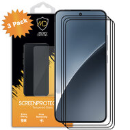 3-Pack Xiaomi 15 Screenprotectors - MobyDefend Screensavers Met Zwarte Randen - Gehard Glas 