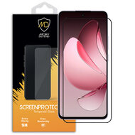 Oppo Reno13 Pro Screenprotector - MobyDefend Screensaver Met Zwarte Randen - Gehard Glas 