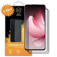 3-Pack Oppo Reno13 Pro Screenprotectors - MobyDefend Screensavers Met Zwarte Randen - Gehard Glas 