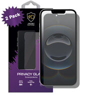 2-Pack MobyDefend iPhone 16e Screenprotectors - HD Privacy Glass Screensavers