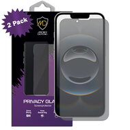 2-Pack MobyDefend iPhone 16e Screenprotectors - Matte Privacy Glass Screensavers