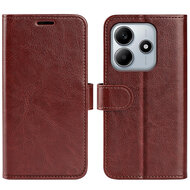 Xiaomi Redmi Note 14 5G Hoesje - MobyDefend Wallet Book Case (Sluiting Achterkant) - Bruin
