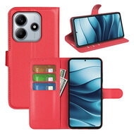 Xiaomi Redmi Note 14 5G Hoesje - MobyDefend Kunstleren Wallet Book Case (Sluiting Voorkant) - Rood