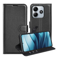 Xiaomi Redmi Note 14 5G Hoesje - MobyDefend Kunstleren Wallet Book Case (Sluiting Voorkant) - Zwart