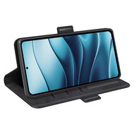 Xiaomi Redmi Note 14 5G Hoesje - MobyDefend Luxe Wallet Book Case (Sluiting Zijkant) - Zwart