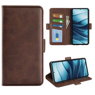 Xiaomi Redmi Note 14 5G Hoesje - MobyDefend Luxe Wallet Book Case (Sluiting Zijkant) - Bruin