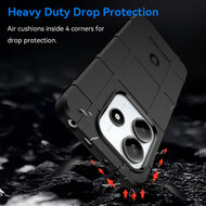 Xiaomi Redmi Note 14 5G Hoesje - Mobydefend Rugged Shield TPU Backcover - Zwart