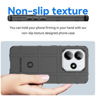 Xiaomi Redmi Note 14 5G Hoesje - Mobydefend Rugged Shield TPU Backcover - Zwart