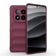 Xiaomi Redmi Note 14 Pro Plus Hoesje - MobyDefend TPU Gripcase - Paars