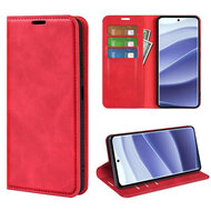 Xiaomi Redmi Note 14 Pro 5G Hoesje - MobyDefend Luxe Wallet Bookcase (Magnetische Sluiting) - Rood