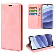 Xiaomi Redmi Note 14 Pro 5G Hoesje - MobyDefend Luxe Wallet Bookcase (Magnetische Sluiting) - Roze