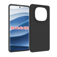 Xiaomi Redmi Note 14 Pro Plus Hoesje - MobyDefend TPU Backcover - Mat Zwart