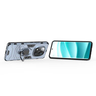 Xiaomi Redmi Note 14 Pro 5G Hoesje - MobyDefend Dubbelgelaagde Pantsercase Met Standaard - Blauw