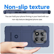 Xiaomi Redmi Note 14 Pro 5G Hoesje - Mobydefend Rugged Shield TPU Backcover - Blauw