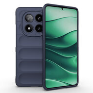 Xiaomi Redmi Note 14 Pro 5G Hoesje - MobyDefend TPU Gripcase - Blauw