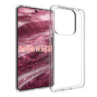Xiaomi Redmi Note 14 5G Hoesje - MobyDefend Transparante TPU Backcover - Volledig Doorzichtig