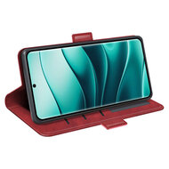 Xiaomi Redmi Note 14 Pro Plus Hoesje - MobyDefend Luxe Wallet Book Case (Sluiting Zijkant) - Rood