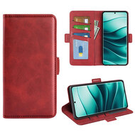 Xiaomi Redmi Note 14 Pro Plus Hoesje - MobyDefend Luxe Wallet Book Case (Sluiting Zijkant) - Rood