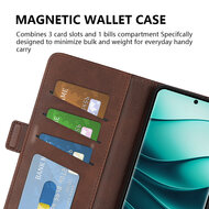 Xiaomi Redmi Note 14 Pro Plus Hoesje - MobyDefend Luxe Wallet Book Case (Sluiting Zijkant) - Rood