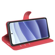 Xiaomi Redmi Note 14 Pro 5G Hoesje - MobyDefend Kunstleren Wallet Book Case (Sluiting Voorkant) - Rood