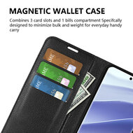 Xiaomi Redmi Note 14 Pro 5G Hoesje - MobyDefend Kunstleren Wallet Book Case (Sluiting Voorkant) - Bruin
