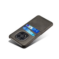 Xiaomi Redmi Note 14 Pro 5G Hoesje - MobyDefend Lederen Backcover Met Vakjes Voor Pasjes - Zwart