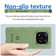 Xiaomi Redmi Note 14 Pro Plus Hoesje - Mobydefend Rugged Shield TPU Backcover - Groen