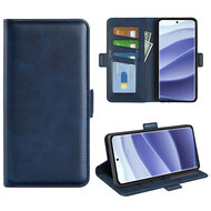 Xiaomi Redmi Note 14 Pro 5G Hoesje - MobyDefend Luxe Wallet Book Case (Sluiting Zijkant) - Blauw