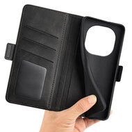 Xiaomi Redmi Note 14 Pro 5G Hoesje - MobyDefend Luxe Wallet Book Case (Sluiting Zijkant) - Zwart