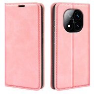 Xiaomi Redmi Note 14 Pro Plus Hoesje - MobyDefend Luxe Wallet Bookcase (Magnetische Sluiting) - Roze