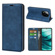 Xiaomi Redmi Note 14 Pro Plus Hoesje - MobyDefend Luxe Wallet Bookcase (Magnetische Sluiting) - Blauw