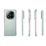 Xiaomi Redmi Note 14 Pro Plus Hoesje - MobyDefend Transparante Shockproof TPU Backcover - Verstevigde Hoeken - Volledig Doorzichtig