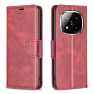 Xiaomi Redmi Note 14 Pro 5G Hoesje - MobyDefend Wallet Book Case Met Koord - Rood