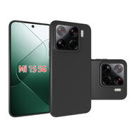 Xiaomi 15 Hoesje - MobyDefend TPU Backcover - Mat Zwart