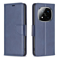 Xiaomi Redmi Note 14 Pro Plus Hoesje - MobyDefend Wallet Book Case Met Koord - Blauw
