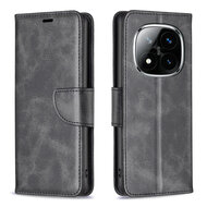 Xiaomi Redmi Note 14 Pro Plus Hoesje - MobyDefend Wallet Book Case Met Koord - Zwart