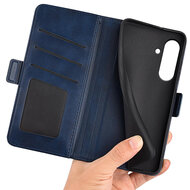 Samsung Galaxy A36 / Galaxy A56 Hoesje - MobyDefend Luxe Wallet Book Case (Sluiting Zijkant) - Blauw